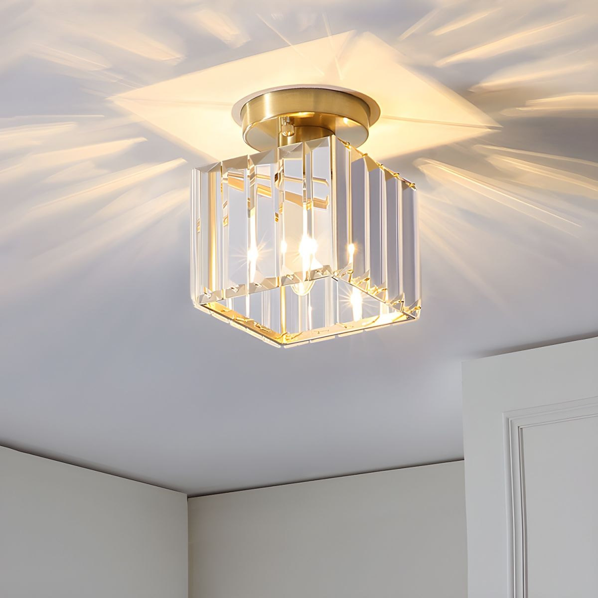 Moderne Kristall-Deckenlampe - CrystalGlow | Karnz
