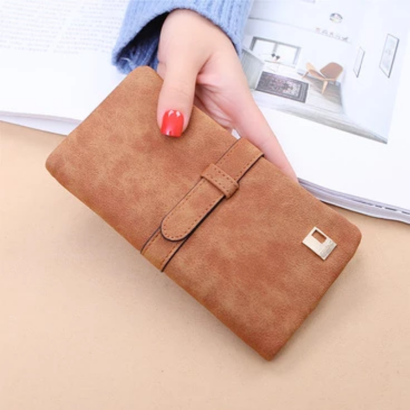 Lange doppelte Klappbrieftasche für Frauen | Karnz