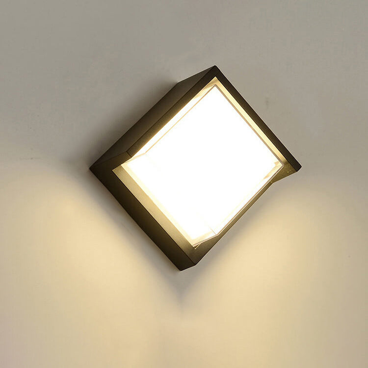 Moderne kreative Geometrie Aluminium Außen wasserdichte LED Wandleuchte Lampe | Karnz