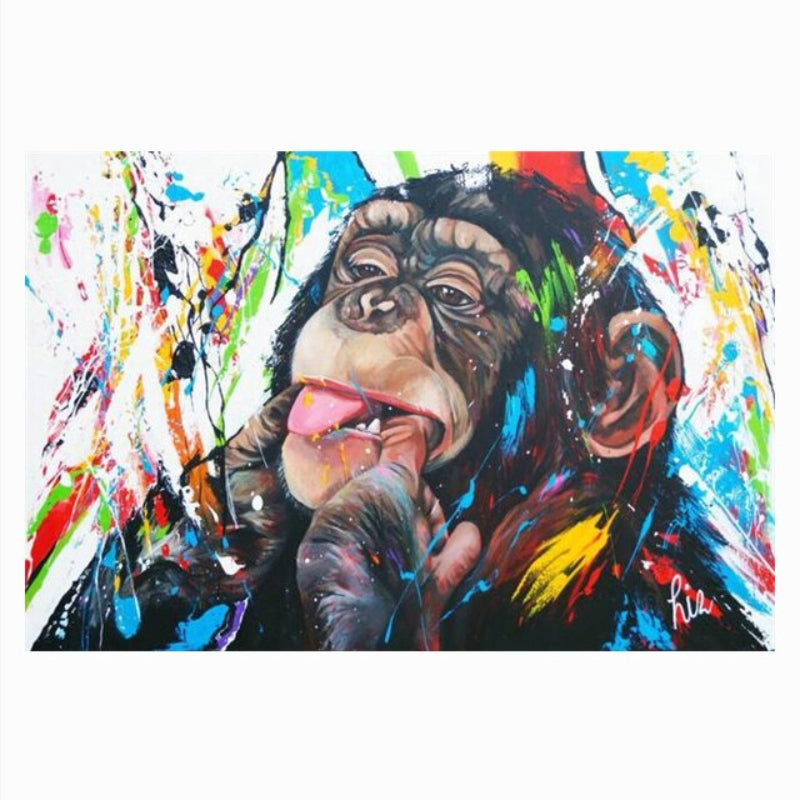 Street-Art-Pop-Graffiti – Leinwandbild