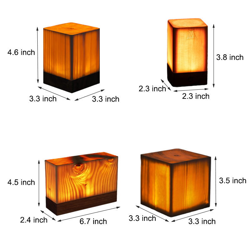 Stylische LED Tischlampe - WoodGlow | Karnz