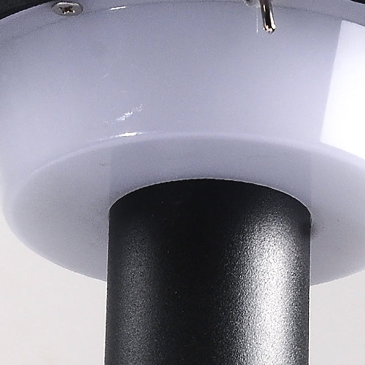 Moderne Einfachheit Wasserdichte Solar Ronde Aluminium Acryl Außenlichter Für Garten | Karnz