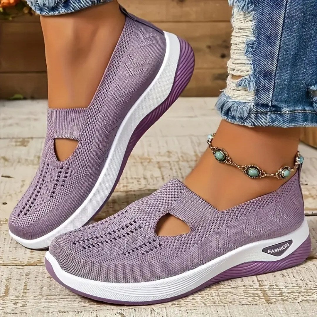Vellora – Damen Mesh Slip-On Komfort Sneaker