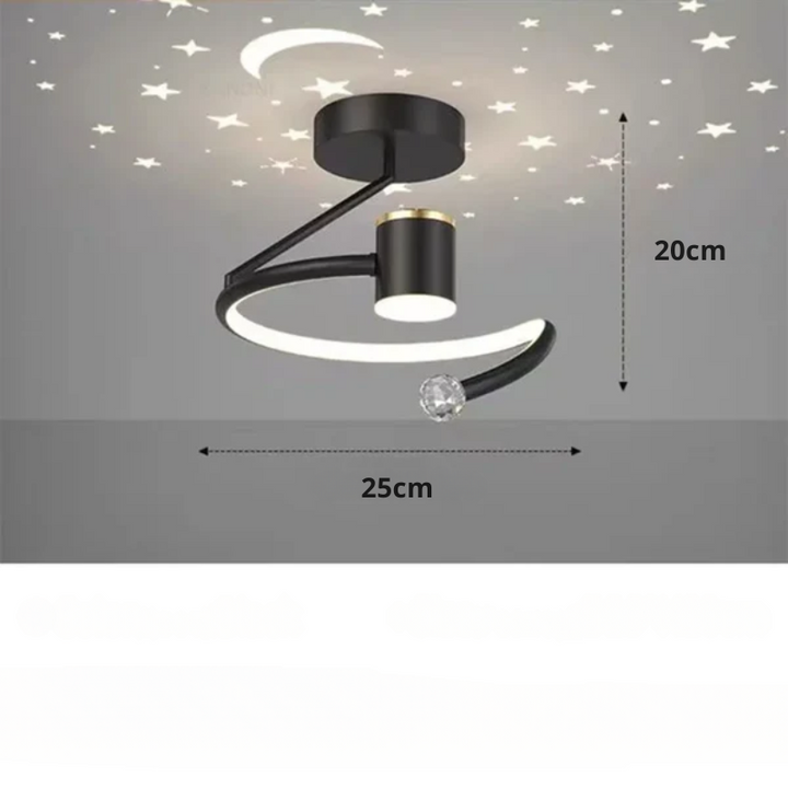 LED Deckenleuchte mit Sternenhimmel – Modernes Kronleuchter Design für Kinderzimmer und Wohnzimmer | Karnz