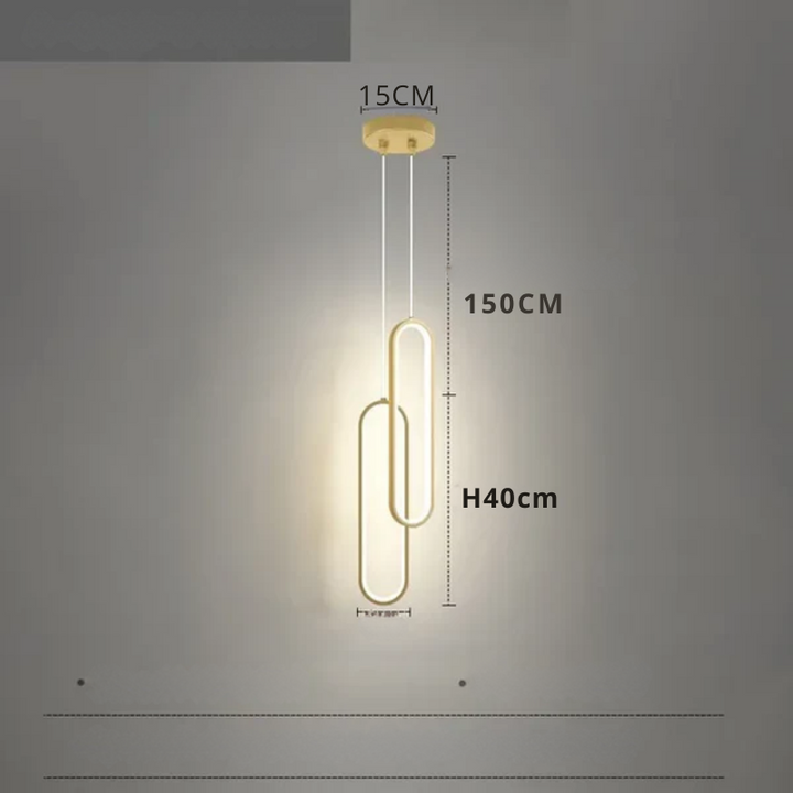 Moderne minimalistische LED Pendelleuchte – Schlanke Design Lampe für Schlafzimmer und Wohnzimmer | Karnz