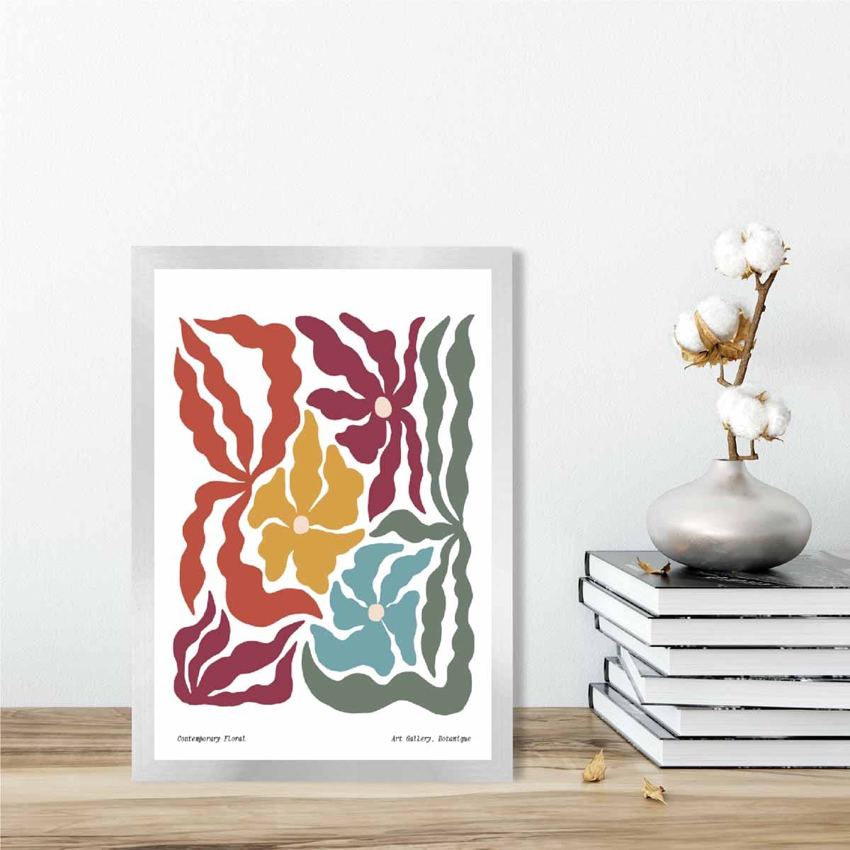 Zeitgenössisches Boho-Blumenposter Nr. 3 Botanik