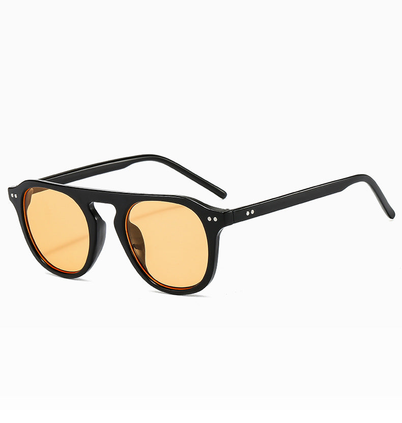Damen klassische Sonnenbrille mit eckigem Rahmen und polarisierten Gläsern Karnz