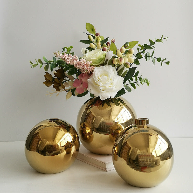 Dekorativer runder Keramik-Blumenhalter Karnz