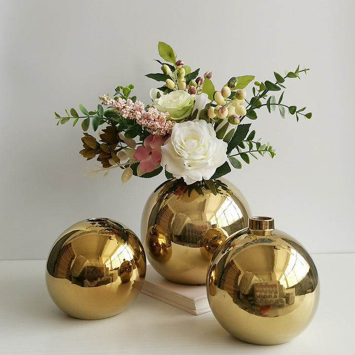 Dekorativer runder Keramik-Blumenhalter Karnz