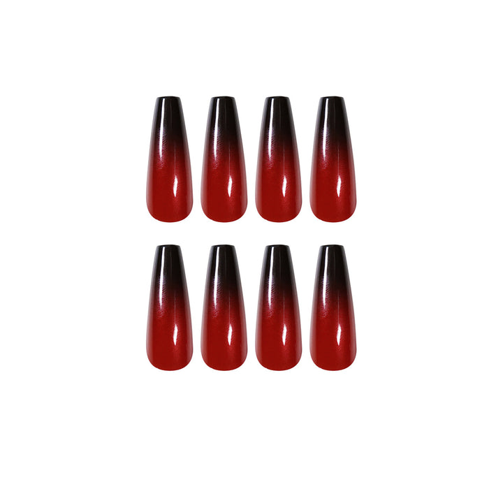Künstliche Nagelkunst im eleganten Stiletto-Design mit glänzenden Farbverlauf Karnz