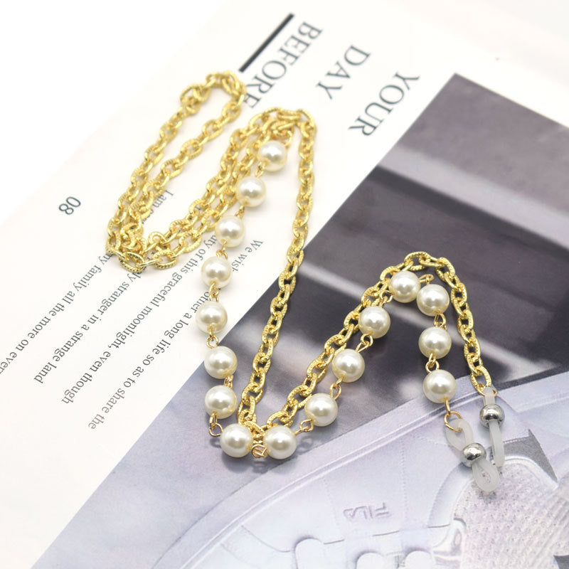 Elegante mit Perlen verzierte Brillekette Karnz