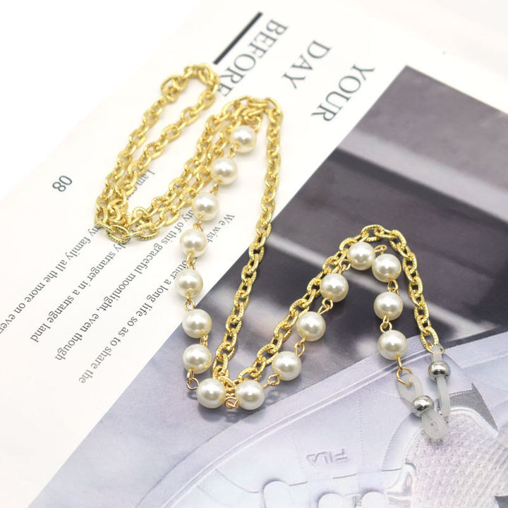 Elegante mit Perlen verzierte Brillekette Karnz