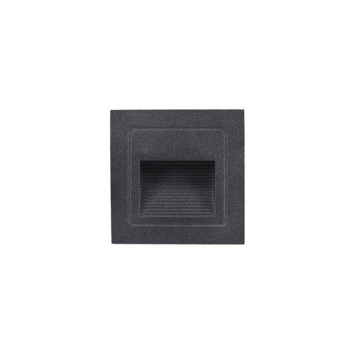 Aluminium viereckige eingelassene Wandlampe minimalistisch schwarze LED Fußlicht für Treppen | Karnz