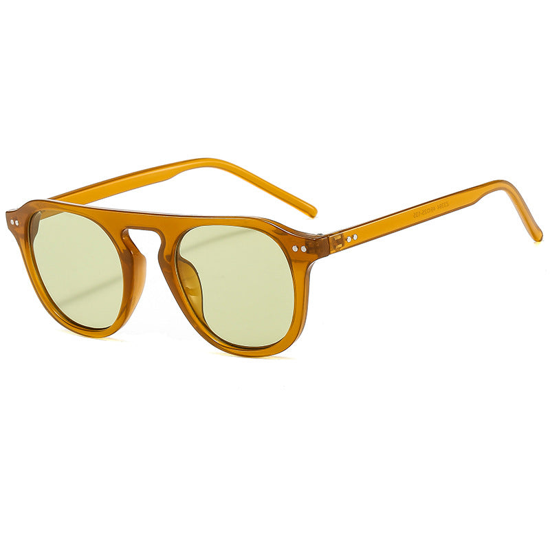 Damen klassische Sonnenbrille mit eckigem Rahmen und polarisierten Gläsern Karnz
