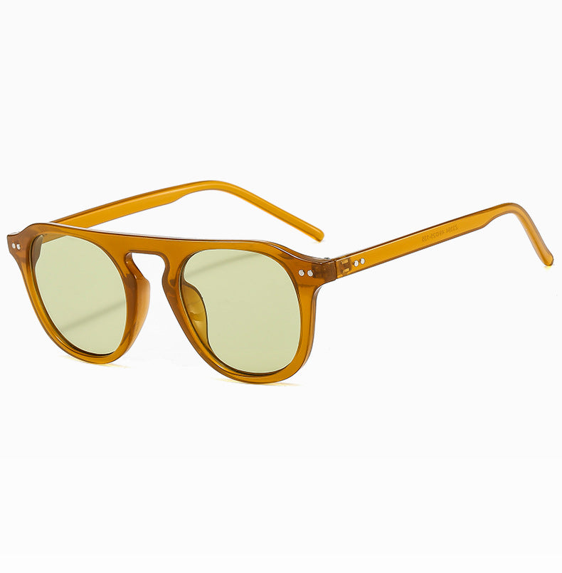Damen klassische Sonnenbrille mit eckigem Rahmen und polarisierten Gläsern Karnz