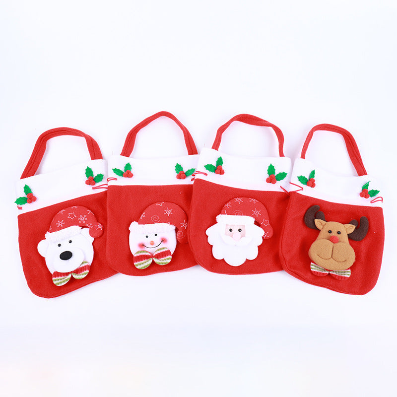 Niedlicher Weihnachtsgnom mit Geschenkesack Karnz