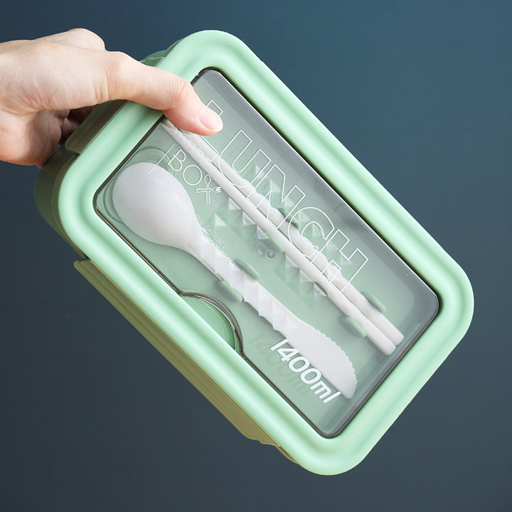 Mehrfach-Fach Lebensmittelaufbewahrung Lunch Box mit interaktivem Telefonhalter