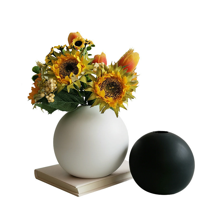 Dekorativer runder Keramik-Blumenhalter Karnz