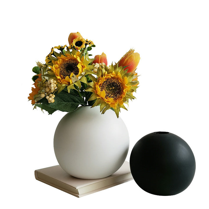 Dekorativer runder Keramik-Blumenhalter Karnz