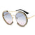 Damen Sonnenbrille mit glamourösem Rand und innovativem Design Karnz