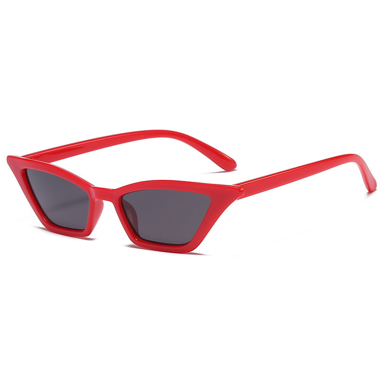 Damen geometrische Sonnenbrille im trendigen Schilddesign Karnz