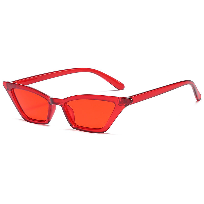 Damen geometrische Sonnenbrille im trendigen Schilddesign Karnz