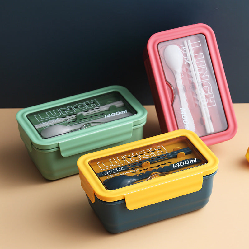 Mehrfach-Fach Lebensmittelaufbewahrung Lunch Box mit interaktivem Telefonhalter
