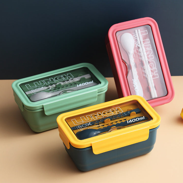 Mehrfach-Fach Lebensmittelaufbewahrung Lunch Box mit interaktivem Telefonhalter