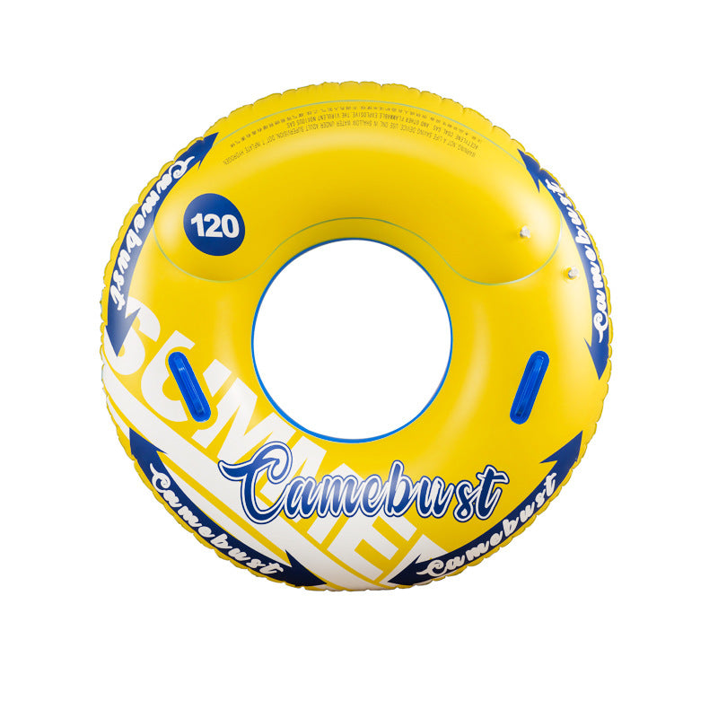 Unisex Aufblasbarer Schwimmreifen mit praktischen Handgriffen Karnz