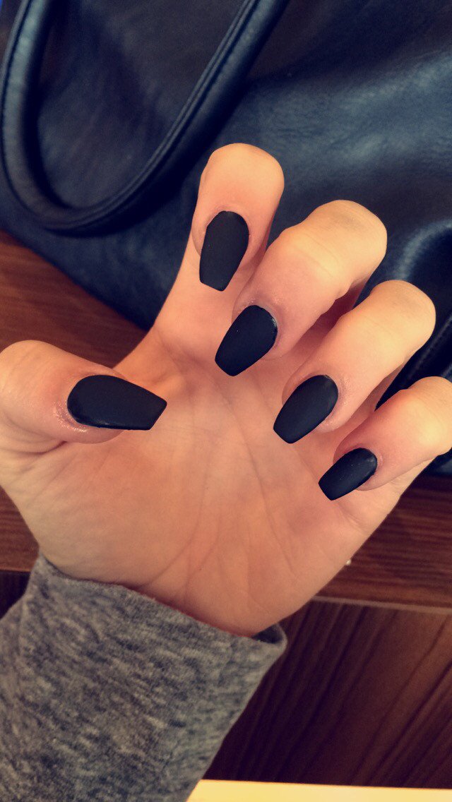Mitternachtsmatte schwarze Nagellack | Karnz
