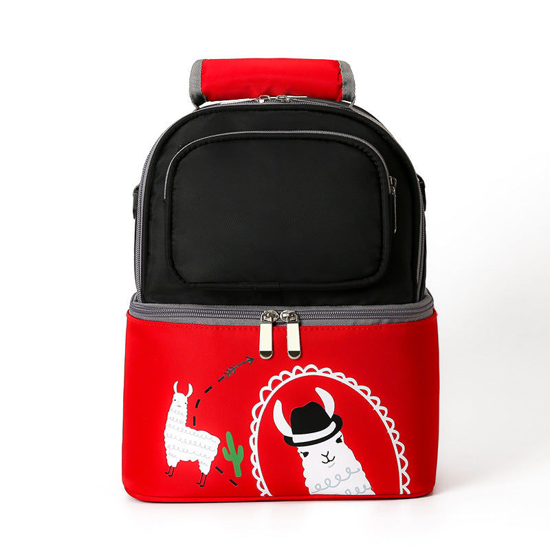 Fun Alpaka-Themen Isolierte Rucksack Karnz
