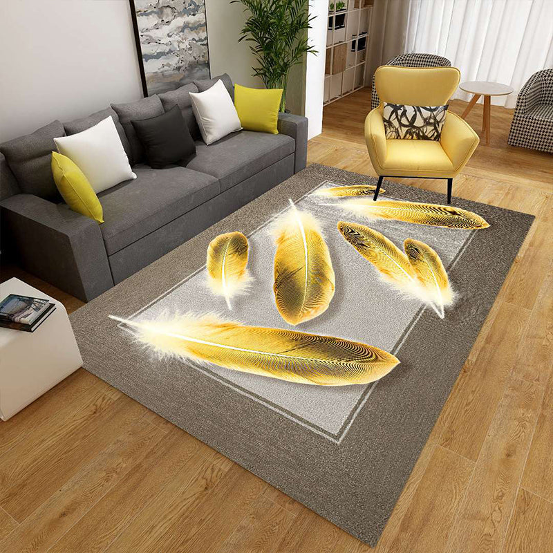 Minimalist 3D Geometrischer Teppich Mehrfarbiger Polypropylen Bereichsteppich Haustierfreundlich Rutschfest Maschinenwaschbarer Teppich für Große Räume