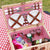 Damen Picknickkorb mit umfangreichem Geschirrset und hochwertigem Tragegurt Karnz