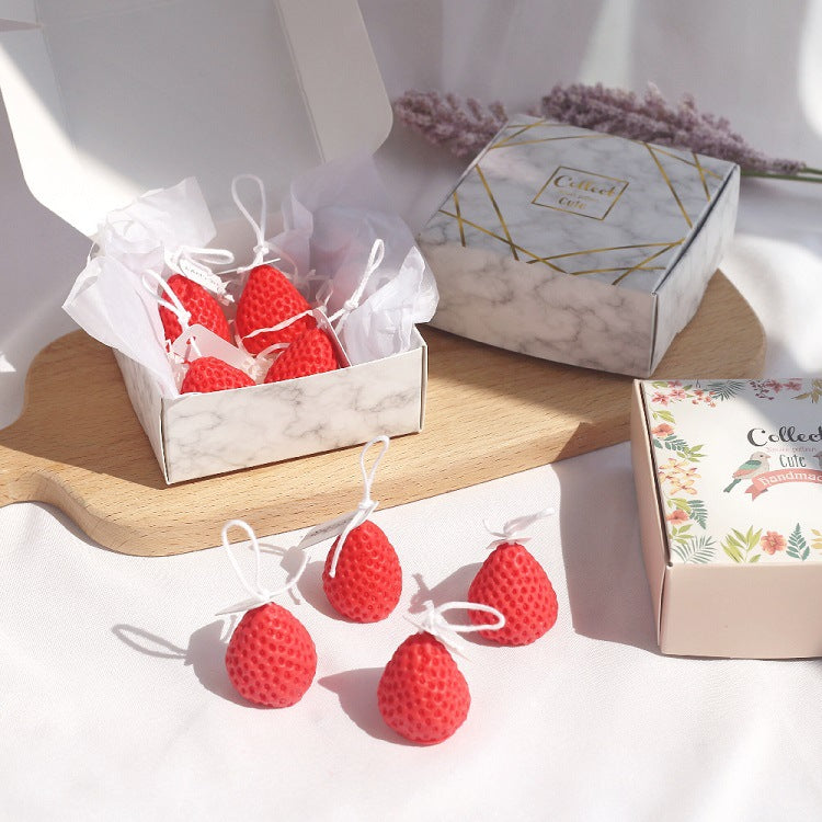 Dekoratives Erdbeer-förmiges duftendes hängendes Seifen-Geschenkset