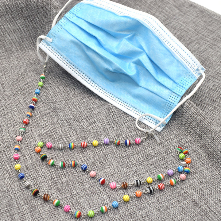 Bunte Perlenbrille Kette Karnz 1786692390