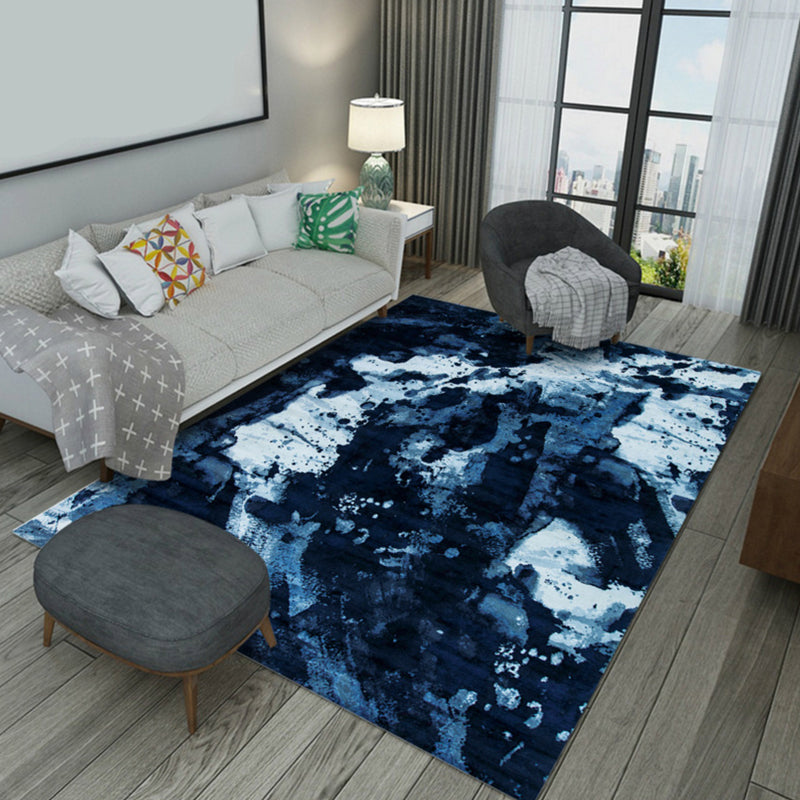Industrieller Stil Wohnzimmer Teppich Bunt Expressionismus Teppich Synthetisch Rutschfest Tierfreundlich Maschinenwaschbarer Teppich