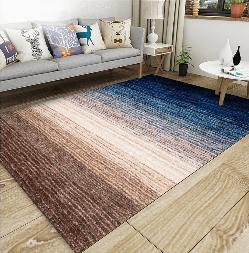 Industrieller Stil Wohnzimmer Teppich Bunt Expressionismus Teppich Synthetisch Rutschfest Tierfreundlich Maschinenwaschbarer Teppich