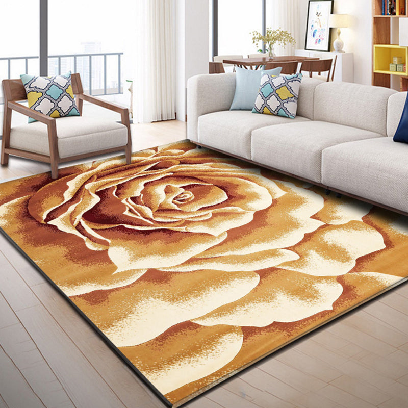 Industrieller Stil Wohnzimmer Teppich Bunt Expressionismus Teppich Synthetisch Rutschfest Tierfreundlich Maschinenwaschbarer Teppich