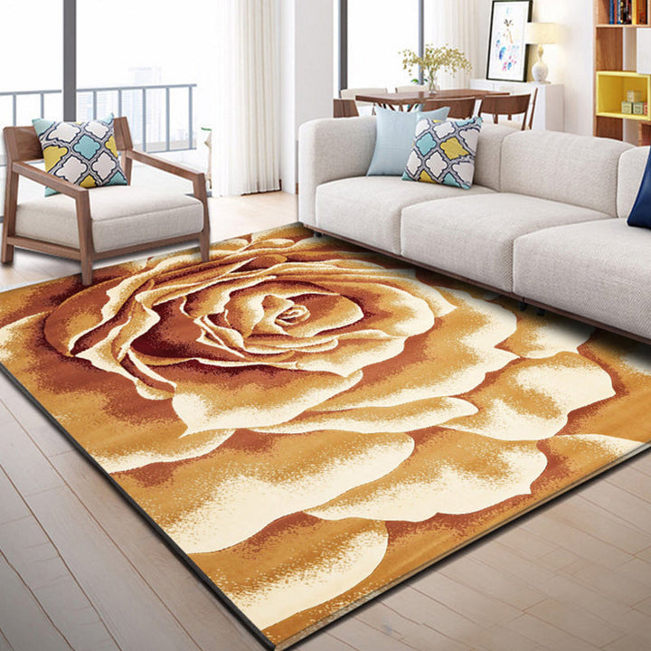 Industrieller Stil Wohnzimmer Teppich Bunt Expressionismus Teppich Synthetisch Rutschfest Tierfreundlich Maschinenwaschbarer Teppich