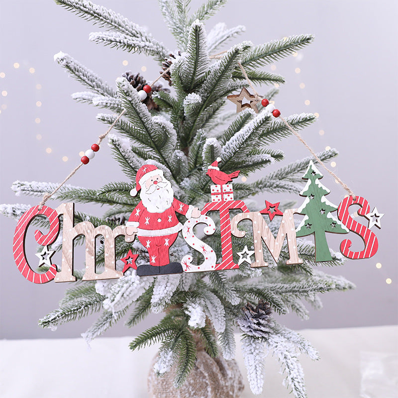 Festliche Holz Weihnachtsdekoration Schild