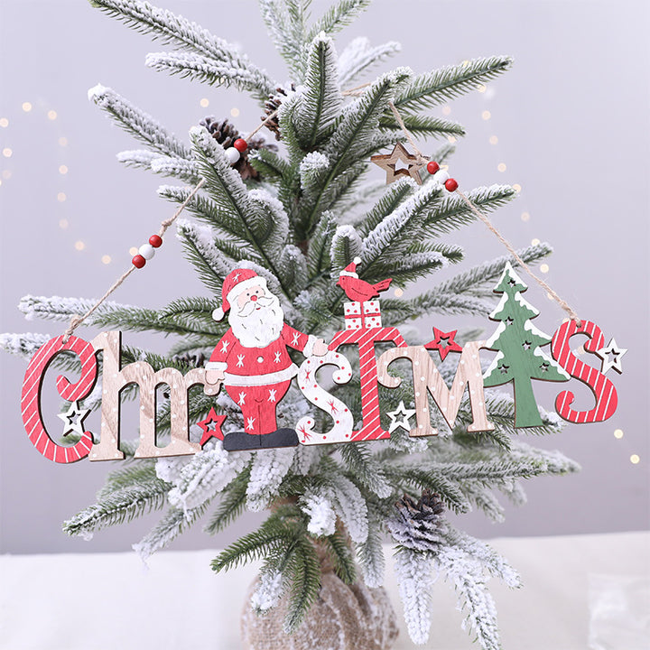 Festliche Holz Weihnachtsdekoration Schild