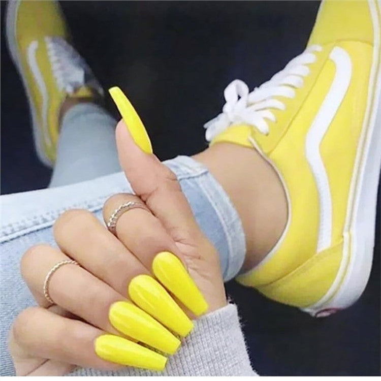 Lange Sarg Press-On Nagelspitzen