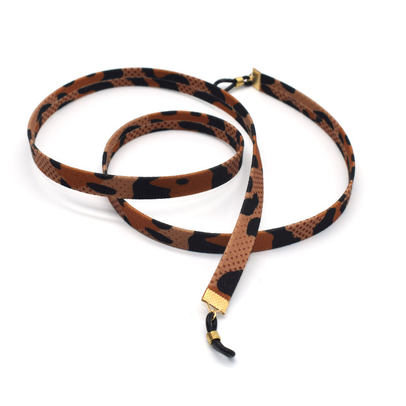 Stylische Samt Brillen Kette Karnz