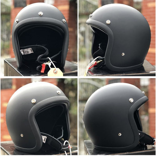 Retro Open-Face Motorradhelm Karnz
