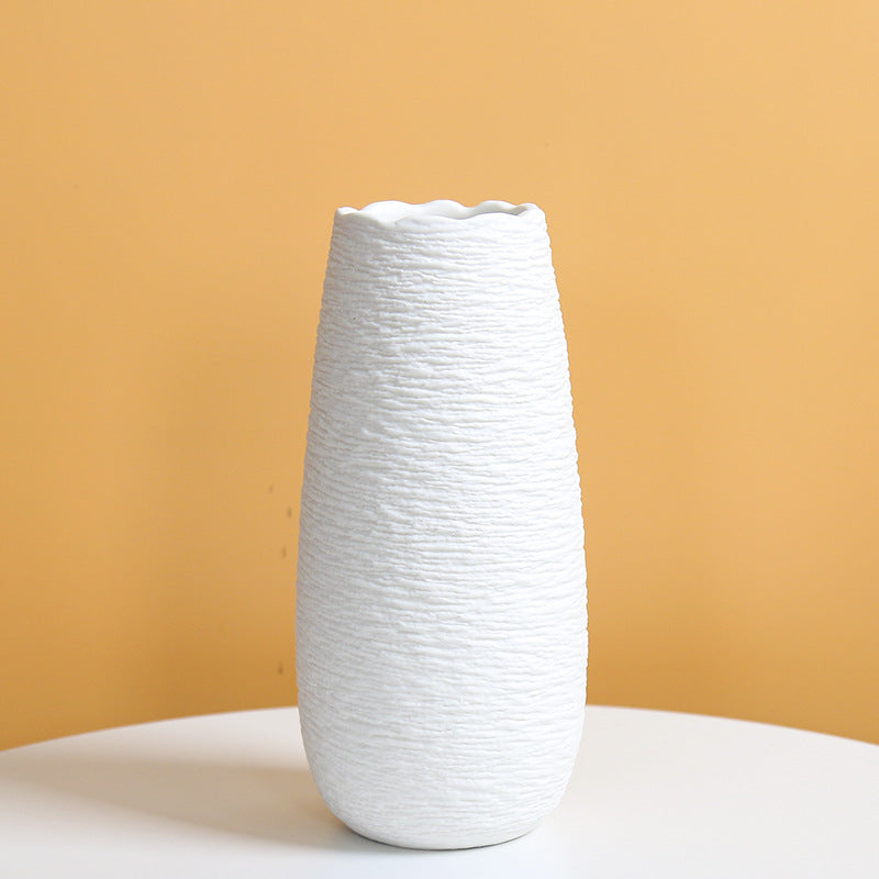 Elegante Strukturierte Keramische Blumenvase Karnz 1790310357