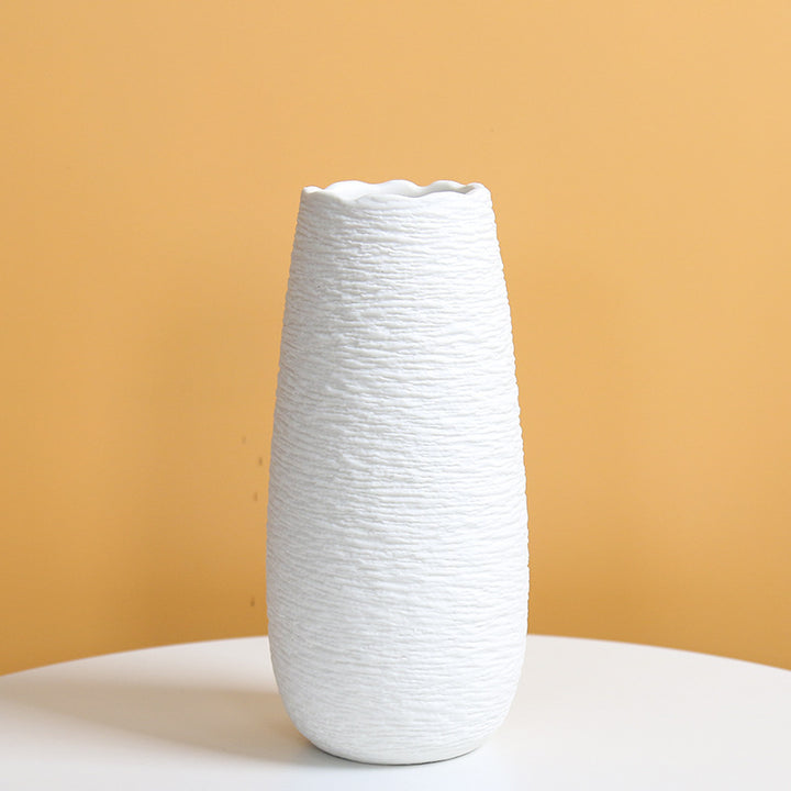 Elegante Strukturierte Keramische Blumenvase Karnz 1790310357