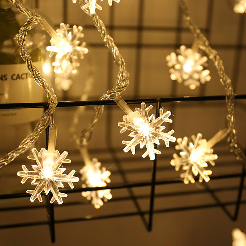 Schneeflocken Lichterkette