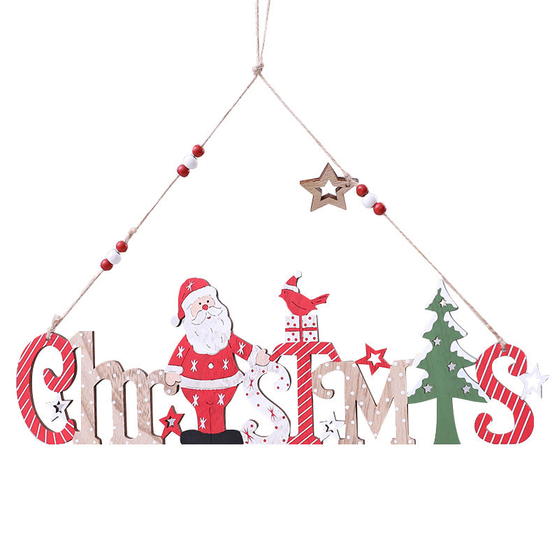 Festliche Holz Weihnachtsdekoration Schild