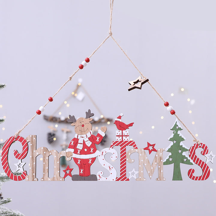 Festliche Holz Weihnachtsdekoration Schild