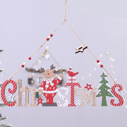 Festliche Holz Weihnachtsdekoration Schild